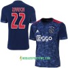 Koszulka Ajax Amsterdam Ziyech 22 Wyjazdowe Stroje Piłkarskie 2017/18 Krótki Rękaw