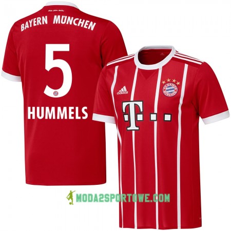 Koszulka Bayern Monachium Hummels 5 Domowe Stroje Piłkarskie 2017/18 Krótki Rękaw