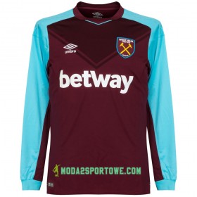 Koszulka West Ham United Domowe Stroje Piłkarskie 2017/18 Długi Rękaw