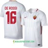 Koszulka AS Roma De Rossi 16 Wyjazdowe Stroje Piłkarskie 2017/18 Krótki Rękaw