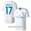 Koszulka Real Madryt Lucas V. Domowe Stroje Piłkarskie 2017/18 Krótki Rękaw