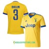 Koszulka Juventus Chiellini 3 Wyjazdowe Stroje Piłkarskie 2017/18 Krótki Rękaw