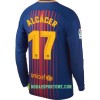 Koszulka FC Barcelona Alcácer Domowe Stroje Piłkarskie 2017/18 Długi Rękaw 