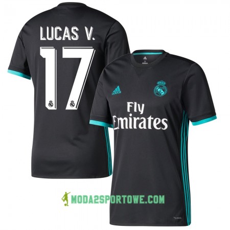 Koszulka Real Madryt Lucas V. Wyjazdowe Stroje Piłkarskie 2017/18 Krótki Rękaw