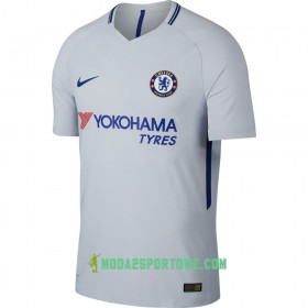 Koszulka Chelsea Morata Wyjazdowe Stroje Piłkarskie 2017/18 Krótki Rękaw