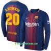 Koszulka FC Barcelona S. Roberto Domowe Stroje Piłkarskie 2017/18 Długi Rękaw