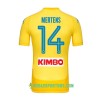 Koszulka SSC Napoli Mertens 14 Away Jersy 2017/18 Krótki Rękaw