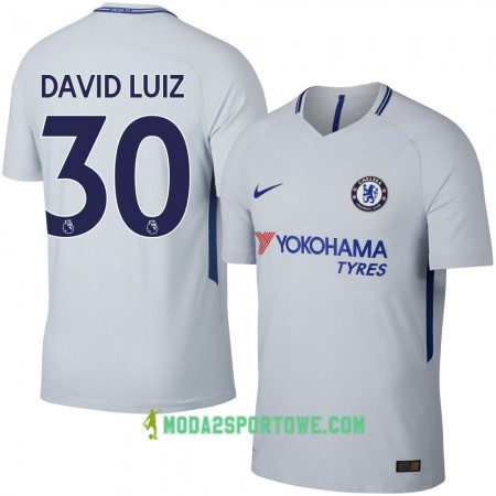 Koszulka Chelsea David Luiz Wyjazdowe Stroje Piłkarskie 2017/18 Krótki Rękaw