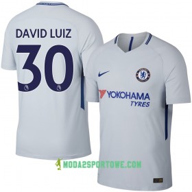 Koszulka Chelsea David Luiz Wyjazdowe Stroje Piłkarskie 2017/18 Krótki Rękaw