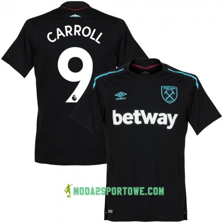 Koszulka West Ham United Carroll 9 Wyjazdowe Stroje Piłkarskie 2017/18 Krótki Rękaw