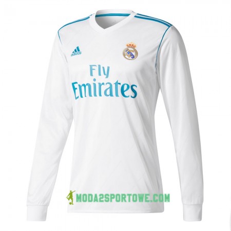 Koszulka Real Madryt Domowe Stroje Piłkarskie 2017/18 Długi Rękaw