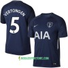 Koszulka Tottenham Hotspur Vertongen 5 Wyjazdowe Stroje Piłkarskie 2017/18 Krótki Rękaw