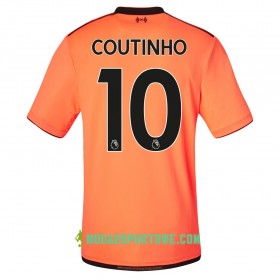 Koszulka Liverpool Coutinho Trzeci Stroje Piłkarskie 2017/18 Krótki Rękaw