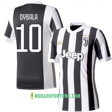 Koszulka Juventus Dybala 10 Domowe Stroje Piłkarskie 2017/18 Krótki Rękaw