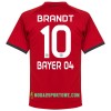 Koszulka Bayer 04 Leverkusen Brandt 10 Wyjazdowe Stroje Piłkarskie 2017/18 Krótki Rękaw