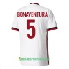 Koszulka AC Milan Bonaventura 5 Wyjazdowe Stroje Piłkarskie 2017/18 Krótki Rękaw