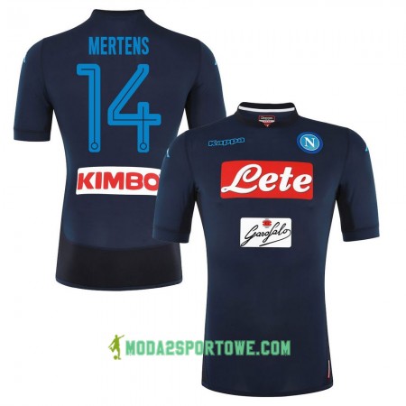 Koszulka SSC Napoli Mertens 14 Trzeci Stroje Piłkarskie 2017/18 Krótki Rękaw