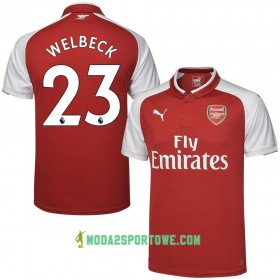 Koszulka Arsenal Welbeck Domowe Stroje Piłkarskie 2017/18 Krótki Rękaw