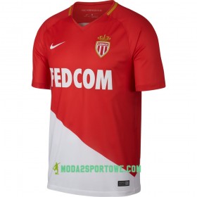 Koszulka AS Monaco Domowe Stroje Piłkarskie 2017/18 Krótki Rękaw