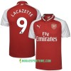 Koszulka Arsenal Lacazette Domowe Stroje Piłkarskie 2017/18 Krótki Rękaw