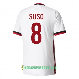 Koszulka AC Milan Suso 8 Wyjazdowe Stroje Piłkarskie 2017/18 Krótki Rękaw