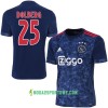 Koszulka Ajax Amsterdam Dolberg 25 Wyjazdowe Stroje Piłkarskie 2017/18 Krótki Rękaw