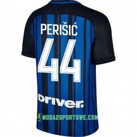 Koszulka Inter Mediolan Perisic 44 Domowe Stroje Piłkarskie 2017/18 Krótki Rękaw