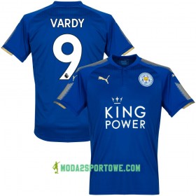 Koszulka Leicester City Vardy Domowe Stroje Piłkarskie 2017/18 Krótki Rękaw