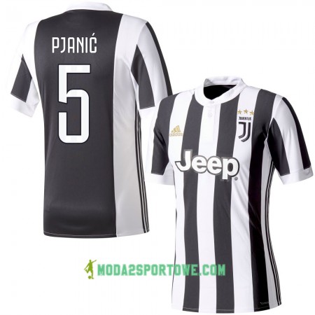 Koszulka Juventus Pjanic 5 Domowe Stroje Piłkarskie 2017/18 Krótki Rękaw