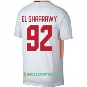 Koszulka AS Roma El Shaarawy 92 Wyjazdowe Stroje Piłkarskie 2017/18 Krótki Rękaw