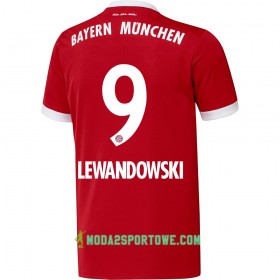 Koszulka Bayern Monachium Lewandowski 9 Domowe Stroje Piłkarskie 2017/18 Krótki Rękaw