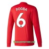 Koszulka Manchester United Pogba 6 Domowe Stroje Piłkarskie 2017/18 Długi Rękaw