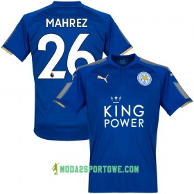 Koszulka Leicester City Mahrez Domowe Stroje Piłkarskie 2017/18 Krótki Rękaw