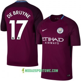 Koszulka Manchester City De Bruyne Wyjazdowe Stroje Piłkarskie 2017/18 Krótki Rękaw