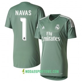 Koszulka Real Madryt Navas Bramkarska Domowe Stroje Piłkarskie 2017/18 Krótki Rękaw