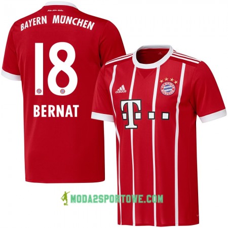 Koszulka Bayern Monachium Bernat 18 Domowe Stroje Piłkarskie 2017/18 Krótki Rękaw