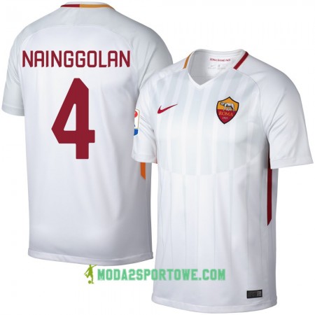 Koszulka AS Roma Nainggolan 4 Wyjazdowe Stroje Piłkarskie 2017/18 Krótki Rękaw