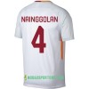 Koszulka AS Roma Nainggolan 4 Wyjazdowe Stroje Piłkarskie 2017/18 Krótki Rękaw