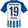Koszulka Hertha BSC Ibisevic 19 Domowe Stroje Piłkarskie 2017/18 Krótki Rękaw