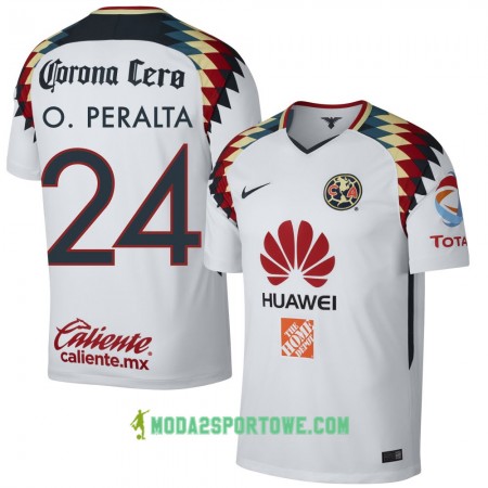 Koszulka Club América O. Peralta Wyjazdowe Stroje Piłkarskie 2017/18 Krótki Rękaw