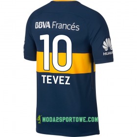 Koszulka Boca Juniors Tevez Domowe Stroje Piłkarskie 2017/18 Krótki Rękaw