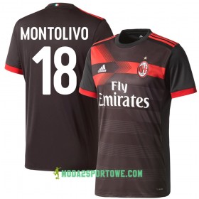 Koszulka AC Milan Montolivo 18 Trzeci Stroje Piłkarskie 2017/18 Krótki Rękaw
