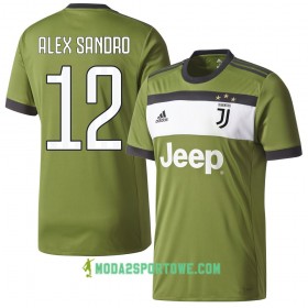Koszulka Juventus Alex Sandro 12 Trzeci Stroje Piłkarskie 2017/18 Krótki Rękaw