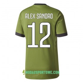 Koszulka Juventus Alex Sandro 12 Trzeci Stroje Piłkarskie 2017/18 Krótki Rękaw
