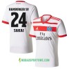 Koszulka Hamburger SV Sakai 24 Domowe Stroje Piłkarskie 2017/18 Krótki Rękaw