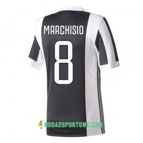Koszulka Juventus Marchisio 8 Domowe Stroje Piłkarskie 2017/18 Krótki Rękaw