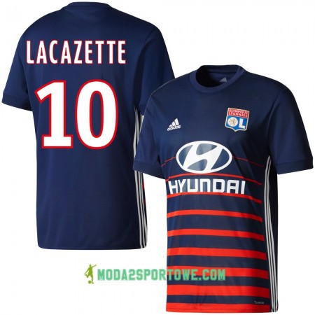 Koszulka Olympique Lyon Lacazette Wyjazdowe Stroje Piłkarskie 2017/18 Krótki Rękaw
