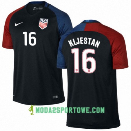 Koszulka Stany Zjednoczone SACHA KLJESTAN Wyjazdowe Stroje Piłkarskie 2016/17 Krótki Rękaw
