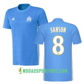 Koszulka Olympique Marsylia Morgan Sanson 8 Wyjazdowe Stroje Piłkarskie 2017/18 Krótki Rękaw