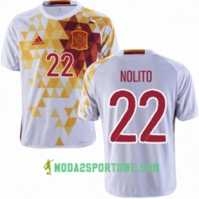 Koszulka Hiszpania NOLITO Wyjazdowe Stroje Piłkarskie Euro 2016